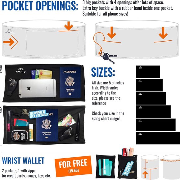 Stars Walking Running Hiking Travel Lifestyle Belt - Picture 5 of 9